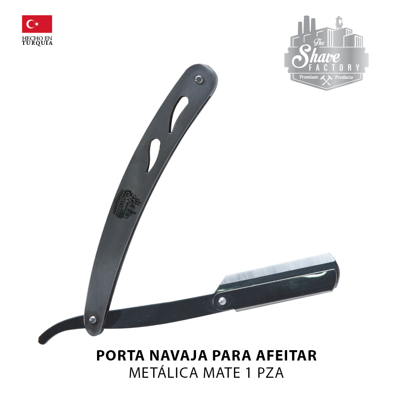 Porta Navaja Para Afeitar Metálica Mate