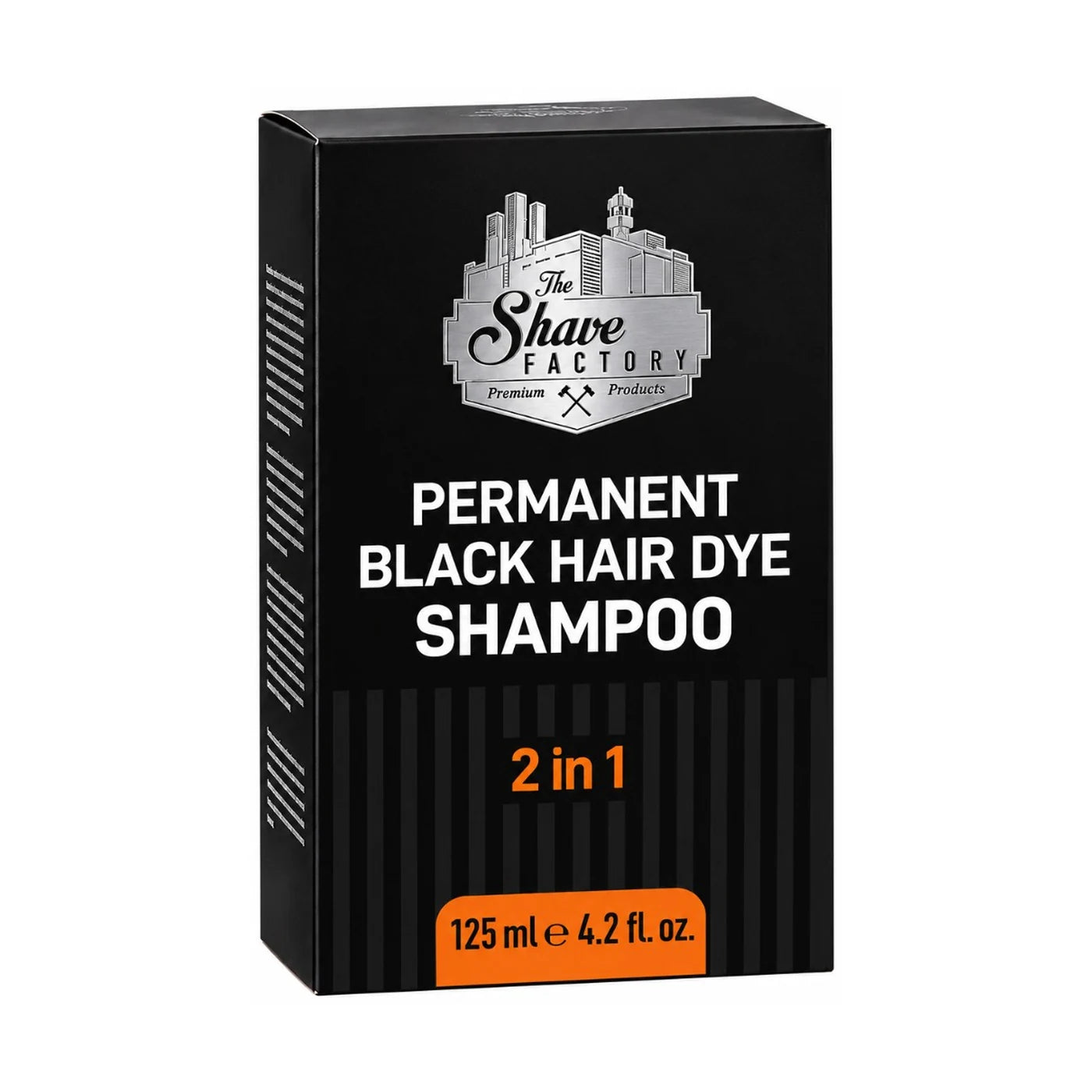 THE SHAVE FACTORY SHAMPOO TINTE PERMANENTE 2 EN 1 NEGRO