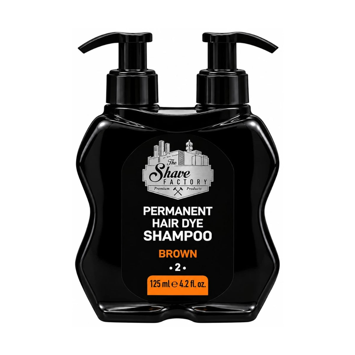 THE SHAVE FACTORY SHAMPOO TINTE PERMANENTE 2 EN 1 CASTAÑO