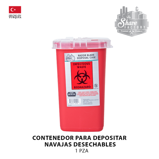 Contenedor Para Depositar Navajas Desechables